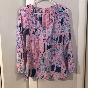 Lilly Pulitzer Willa Top - Head In The Sand